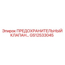 GS12533045 ПРЕДОХРАНИТЕЛЬНЫЙ КЛАПАН Эпирок