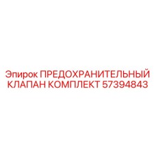 57394843 ПРЕДОХРАНИТЕЛЬНЫЙ КЛАПАН КОМПЛЕКТ Epiroc