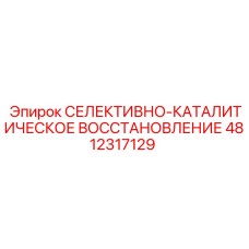 4812317129 СЕЛЕКТИВНО-КАТАЛИТИЧЕСКОЕ ВОССТАНОВЛЕНИЕ Epiroc