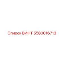 5580016713 ВИНТ Epiroc
