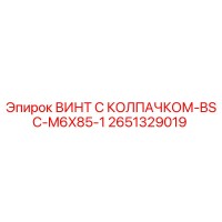 2651329019 ВИНТ С КОЛПАЧКОМ-BSC-M6X85-1 Epiroc