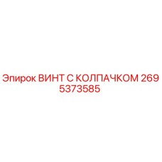 Оригинальный винт 2695373585 Epiroc с антикоррозийным покрытием