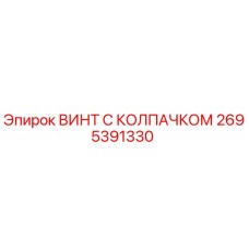 Оригинальный винт Epiroc 2695391330 с защитным колпачком