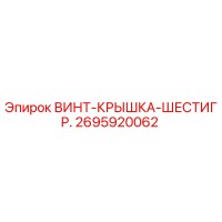 2695920062 ВИНТ-КРЫШКА-ШЕСТИГР. Epiroc