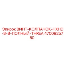 4700925750 ВИНТ-КОЛПАЧОК-HXHD-8-8-ПОЛНЫЙ-THREA Epiroc