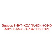 4700500121 ВИНТ-КОЛПАЧОК-HXHD-M12-X-65-8-8-Z Epiroc