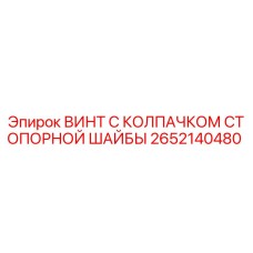 2652140480 ВИНТ С КОЛПАЧКОМ СТОПОРНОЙ ШАЙБЫ Epiroc