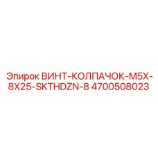 4700508023 ВИНТ-КОЛПАЧОК-M5X-8X25-SKTHDZN-8 Epiroc