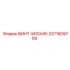 3371809759 ВИНТ-M10X40 Эпирок