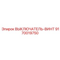 9170019750 ВЫКЛЮЧАТЕЛЬ-ВИНТ Epiroc
