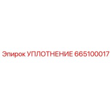 665100017 УПЛОТНЕНИЕ Epiroc