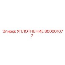 800001077 УПЛОТНЕНИЕ Epiroc