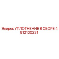 4812100231 УПЛОТНЕНИЕ В СБОРЕ Epiroc