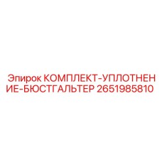 Уплотнительные элементы и защитные кольца для буровой техники 2651985810