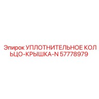 57778979 УПЛОТНИТЕЛЬНОЕ КОЛЬЦО-КРЫШКА-N Epiroc