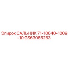 GS63065253 САЛЬНИК 71-10640-1009-10 Epiroc