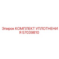 57039810 КОМПЛЕКТ УПЛОТНЕНИЯ Epiroc