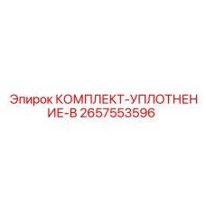 Уплотнительный комплект типа B артикул 2657553596 Epiroc
