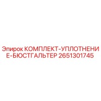 2651301745 КОМПЛЕКТ-УПЛОТНЕНИЕ-БЮСТГАЛЬТЕР Epiroc