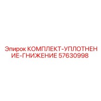 57630998 КОМПЛЕКТ-УПЛОТНЕНИЕ-ГНИЖЕНИЕ Epiroc
