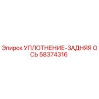 58374316 УПЛОТНЕНИЕ-ЗАДНЯЯ ОСЬ Epiroc