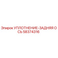 58374316 УПЛОТНЕНИЕ-ЗАДНЯЯ ОСЬ Epiroc