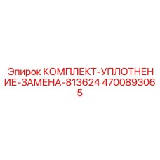 4700893065 КОМПЛЕКТ-УПЛОТНЕНИЕ-ЗАМЕНА-813624 Epiroc