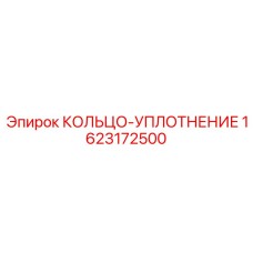 1623172500 КОЛЬЦО-УПЛОТНЕНИЕ Эпирок