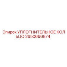 2650666874 УПЛОТНИТЕЛЬНОЕ КОЛЬЦО Epiroc