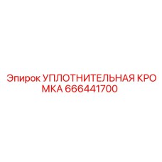 666441700 УПЛОТНИТЕЛЬНАЯ КРОМКА Epiroc