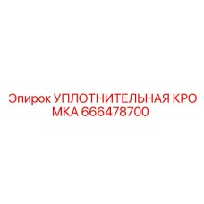 666478700 УПЛОТНИТЕЛЬНАЯ КРОМКА Epiroc
