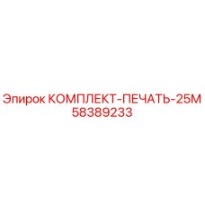 58389233 КОМПЛЕКТ-ПЕЧАТЬ-25М by Epiroc
