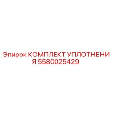 5580025429 КОМПЛЕКТ УПЛОТНЕНИЯ Epiroc