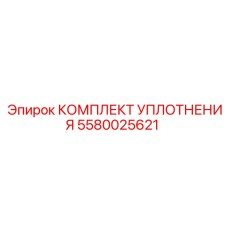 5580025621 КОМПЛЕКТ УПЛОТНЕНИЯ Epiroc