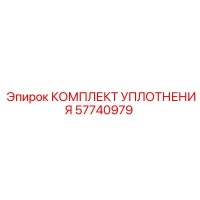 57740979 КОМПЛЕКТ УПЛОТНЕНИЯ Эпирок