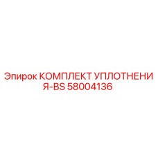 58004136 КОМПЛЕКТ УПЛОТНЕНИЯ-BS Epiroc