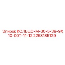 2253185129 КОЛЬЦО-М-30-5-39-9Х10-00Т-11-12 Epiroc