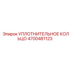 4700481123 УПЛОТНИТЕЛЬНОЕ КОЛЬЦО Epiroc