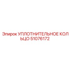 51076172 УПЛОТНИТЕЛЬНОЕ КОЛЬЦО Epiroc
