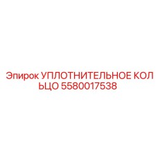 5580017538 Уплотнительное кольцо Epiroc