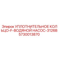 5730013870 УПЛОТНИТЕЛЬНОЕ КОЛЬЦО-F-ВОДЯНОЙ НАСОС-3126B Epiroc