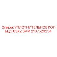 2107529234 УПЛОТНИТЕЛЬНОЕ КОЛЬЦО 65X2,5MM Epiroc