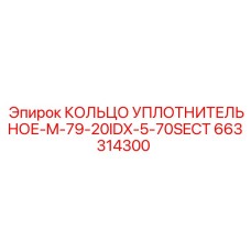 663314300 КОЛЬЦО УПЛОТНИТЕЛЬНОЕ-M-79-20IDX-5-70SECT Epiroc