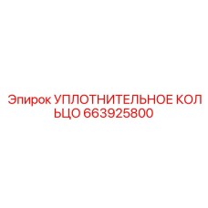 663925800 УПЛОТНИТЕЛЬНОЕ КОЛЬЦО Epiroc