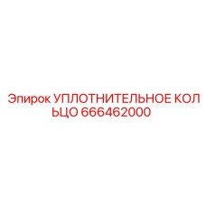666462000 УПЛОТНИТЕЛЬНОЕ КОЛЬЦО Epiroc