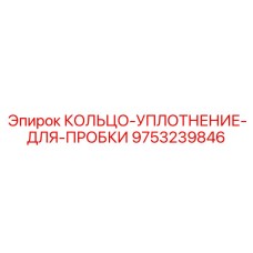 9753239846 КОЛЬЦО-УПЛОТНЕНИЕ-ДЛЯ-ПРОБКИ Epiroc