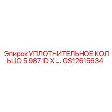 GS12615634 УПЛОТНИТЕЛЬНОЕ КОЛЬЦО 5.987 ID X …. Epiroc