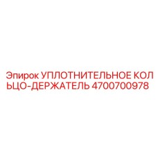 Уплотнительное кольцо-держатель Epiroc артикул 4700700978