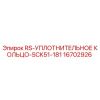 16702926 RS-УПЛОТНИТЕЛЬНОЕ КОЛЬЦО-SCK51-181 Epiroc