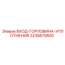 2235870800 ВХОД-ГОРЛОВИНА-УПЛОТНЕНИЯ Epiroc